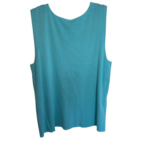 New Leo & Nicole mint ribbed tunic tank top plus size 2X - Picture 2 of 5